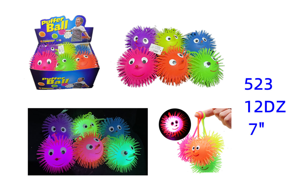 Light Up Return Puffer Balls 523 Light Up Novelty Toys (8.50 Dozen