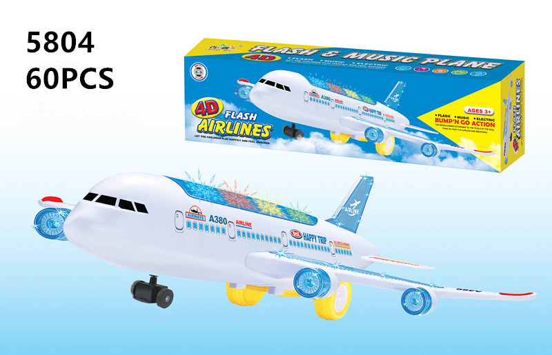 #5804 Flashing A-380 airplane With Sound ($2 Each) / $120 Case / 60 PCS